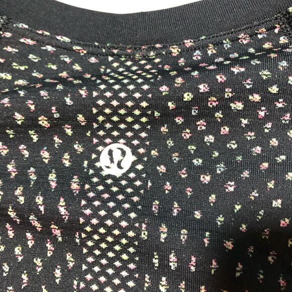 Lululemon swifty tech grid warp black neon multicolor womens long sleeve top 6 - Picture 9 of 10